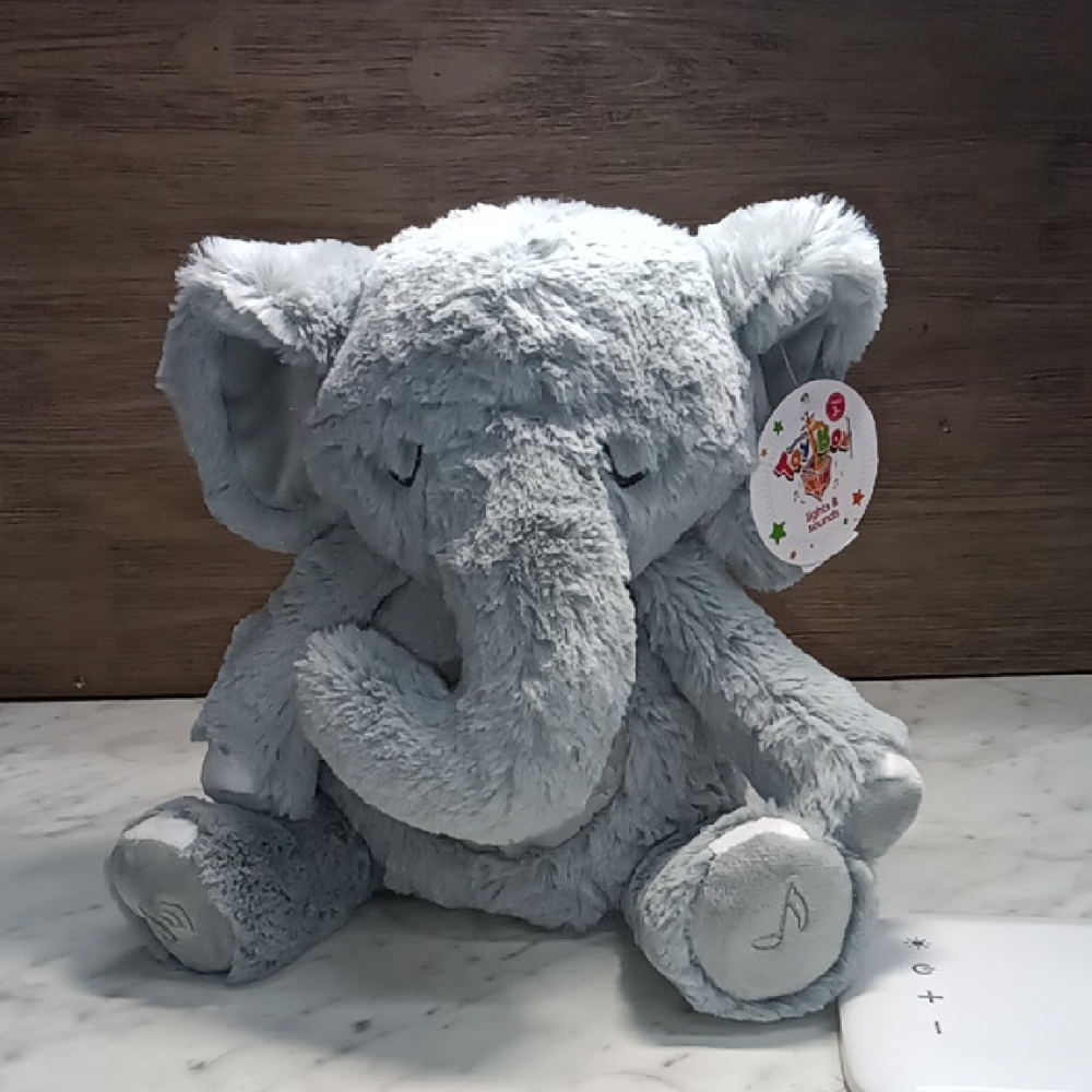 Geoffery's Toy Box 10' Soothing Elephant Plush With LED Sounds Created For Macy